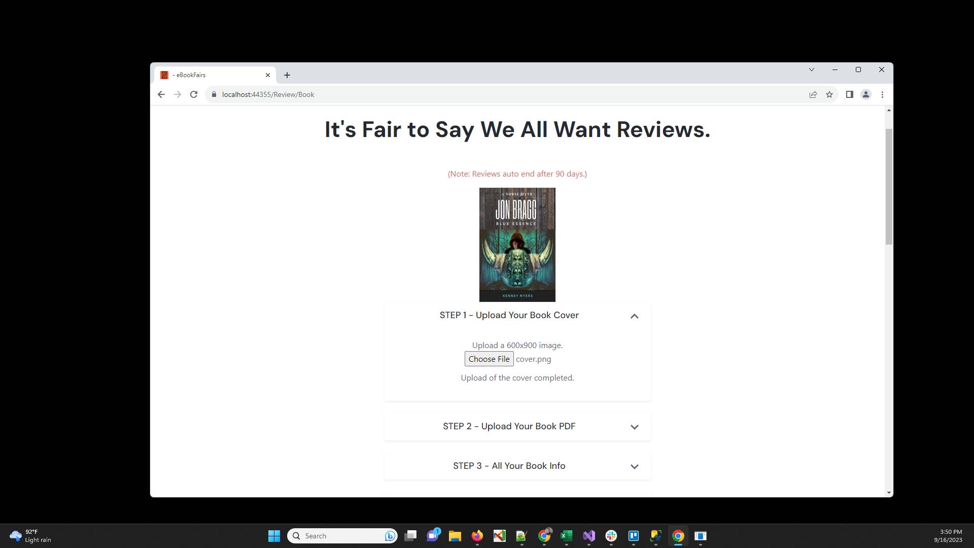 Click the STEP 2 down arrow to expand that section