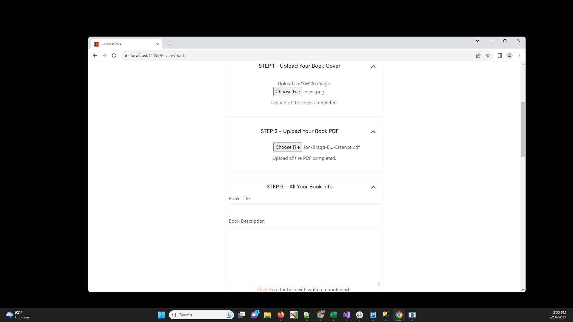 Type the Title of the book