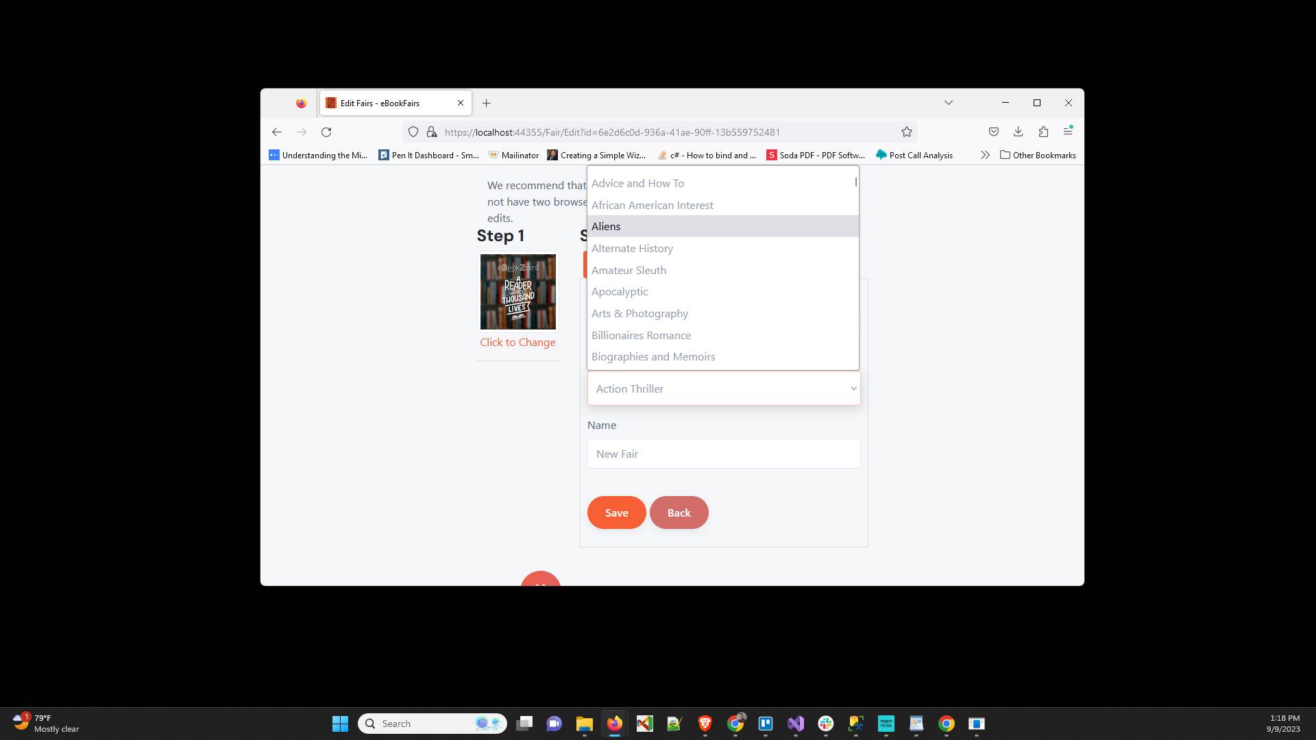 Click "Genre" and choose an appropriate main genre